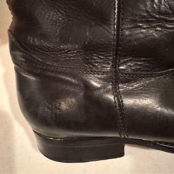 Frye Melissa Leather Pull On Classic Riding Boots Black Size 8.5 - Picture 5 of 8
